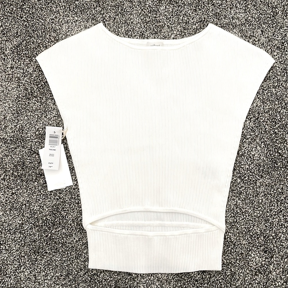 Aritzia Wilfred Yacine Cut Out Knit Top